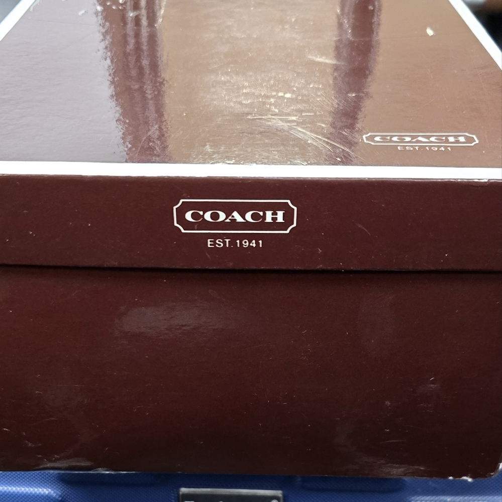 Coach Frasier Retro Sneakers in blue suede and White - Picture 9 of 11